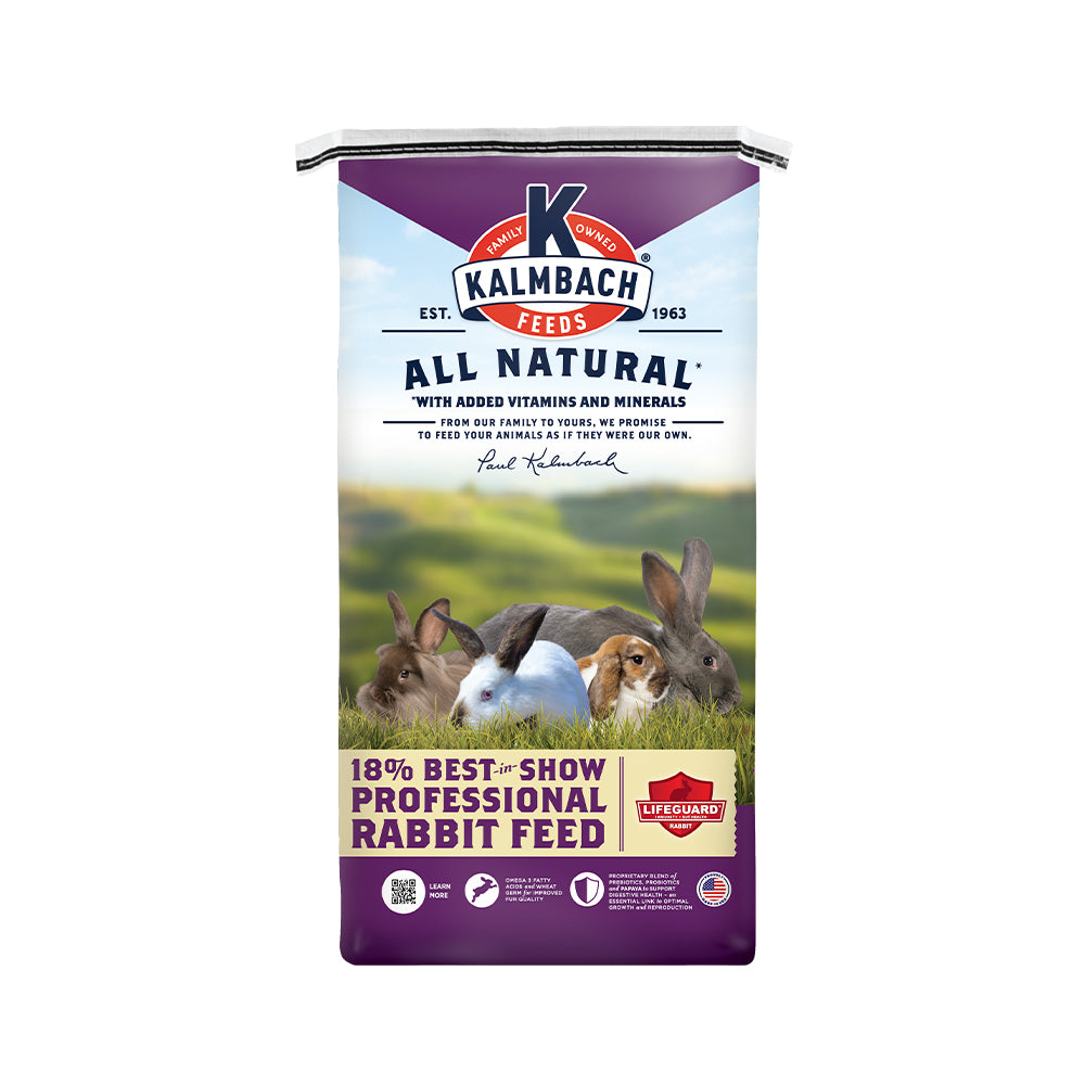 Local Rabbit Feed 18% Best-in-Show Rabbit Feed – Kalmbach Feeds®