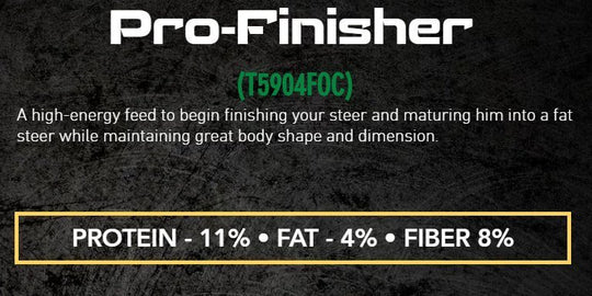 foc pro-finisher beef feed description graphic