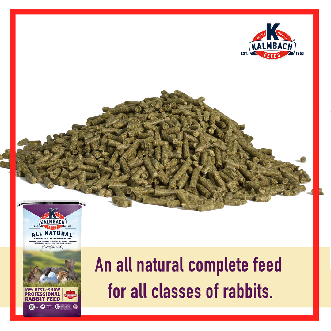 18% Best-in-Show Rabbit Pellet – Kalmbach Feeds®