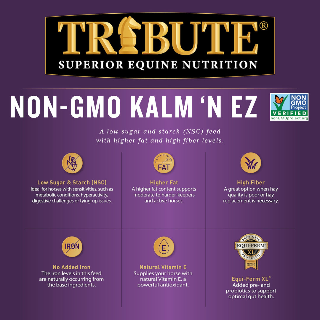 Non-GMO Kalm 'N EZ® Pellet Horse Feed