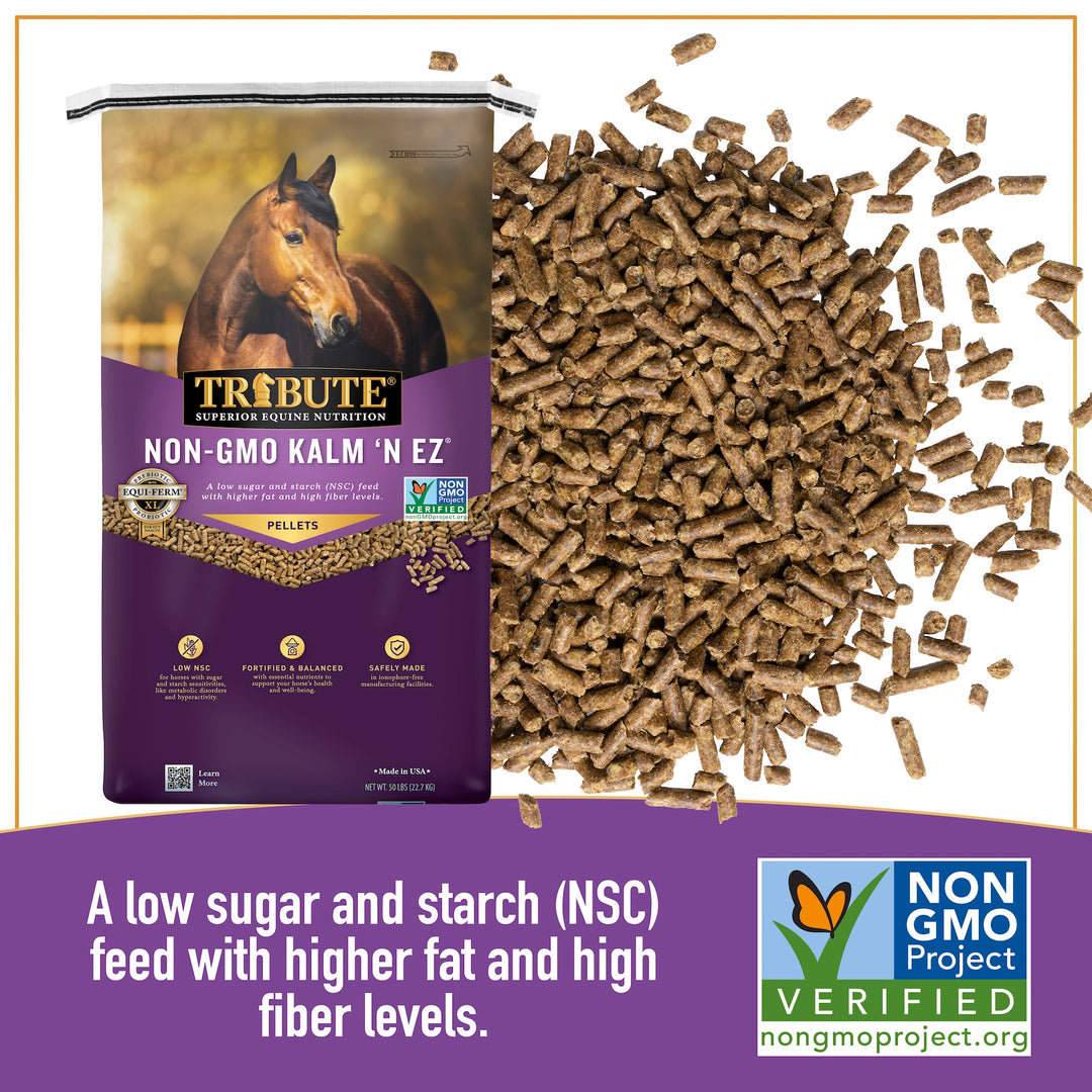 Non-GMO Kalm 'N EZ® Pellet Horse Feed