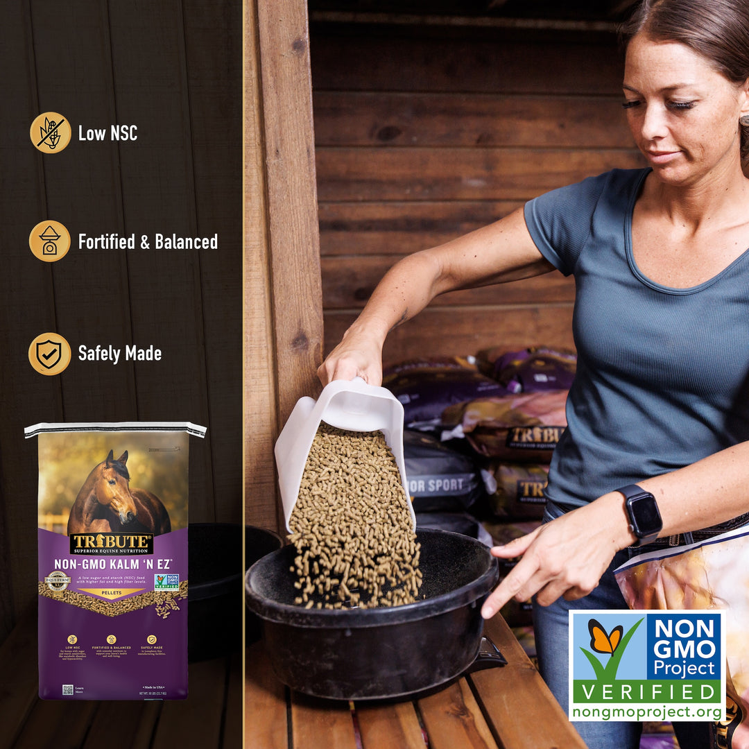 Non-GMO Kalm 'N EZ® Pellet Horse Feed