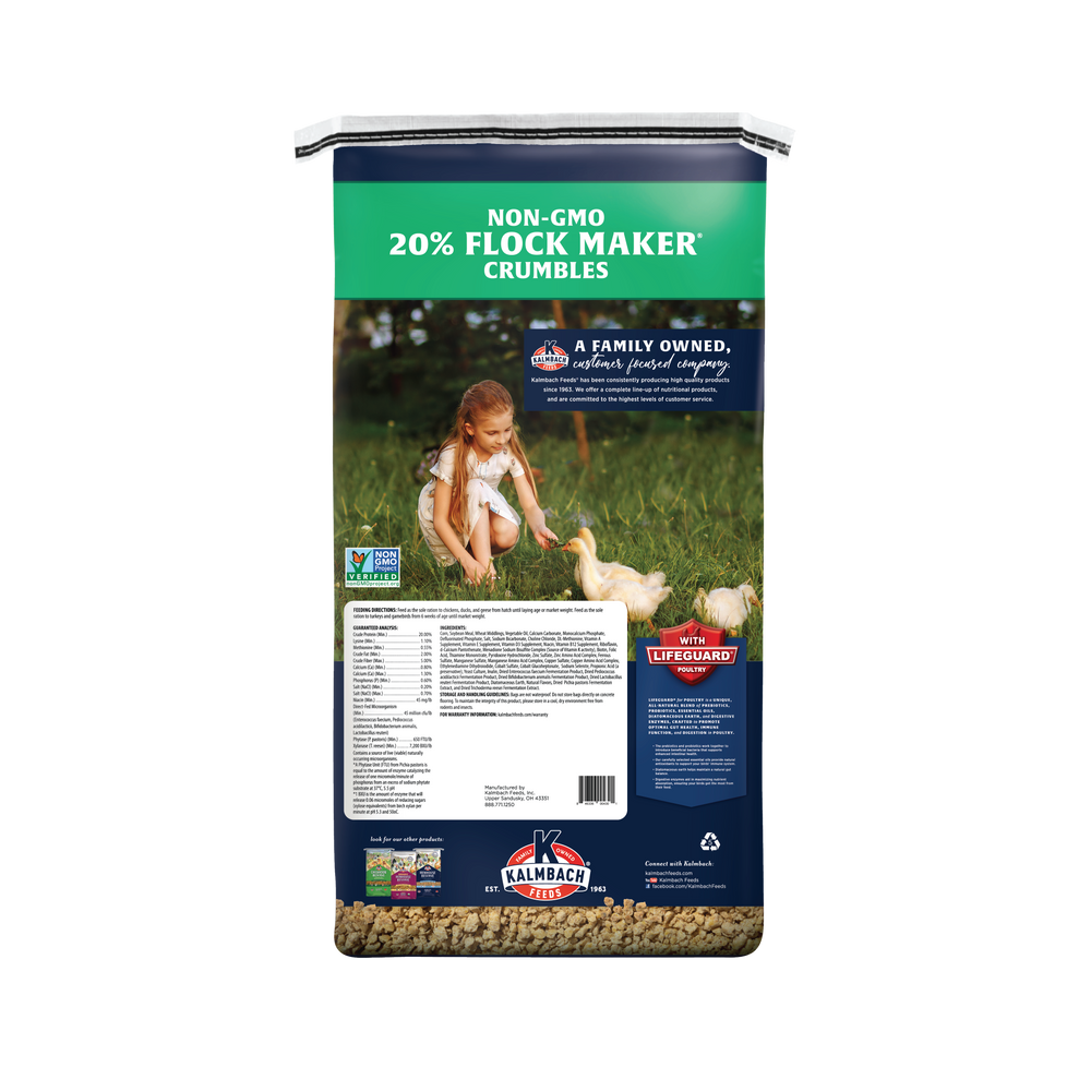 20% Flock Maker® (Non-GMO Crumble)