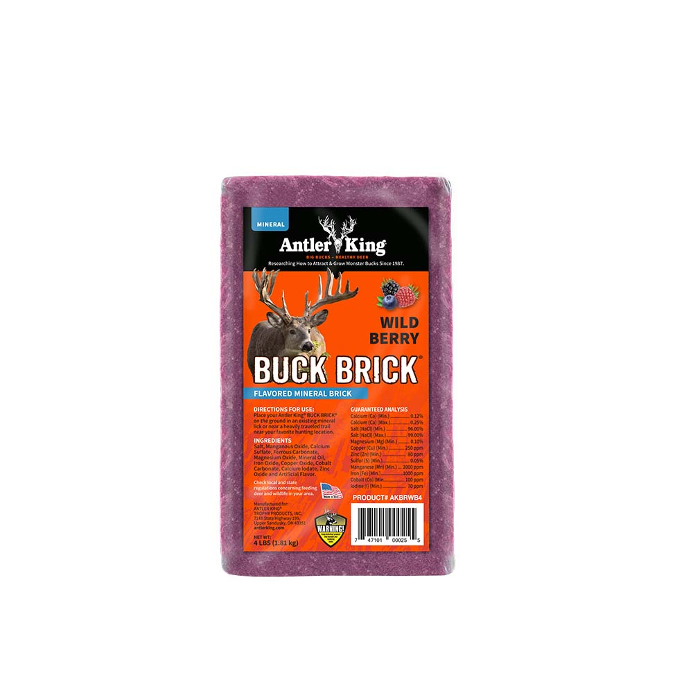 Antler King Buck Brick Wild Berry Flavored Deer Mineral Block