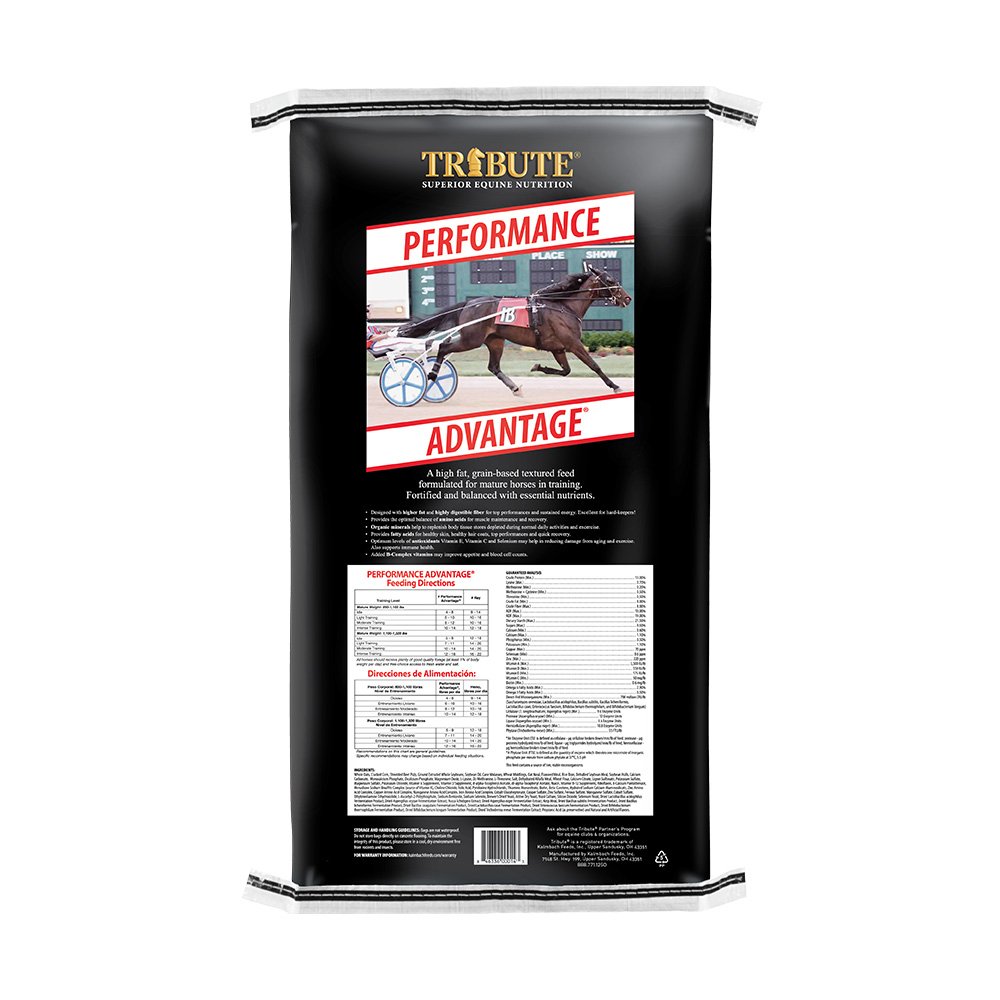 tribute equine nutrition performance advantage racehorse feed